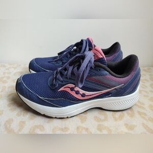 SAUCONY COHESION 15 WOMENS SNEAKERS Size 7.5 Running Cobalt Punch Athletic Shows